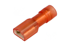 COSSE FEMELLE  ISOLÉE 4.8MM ROUGE